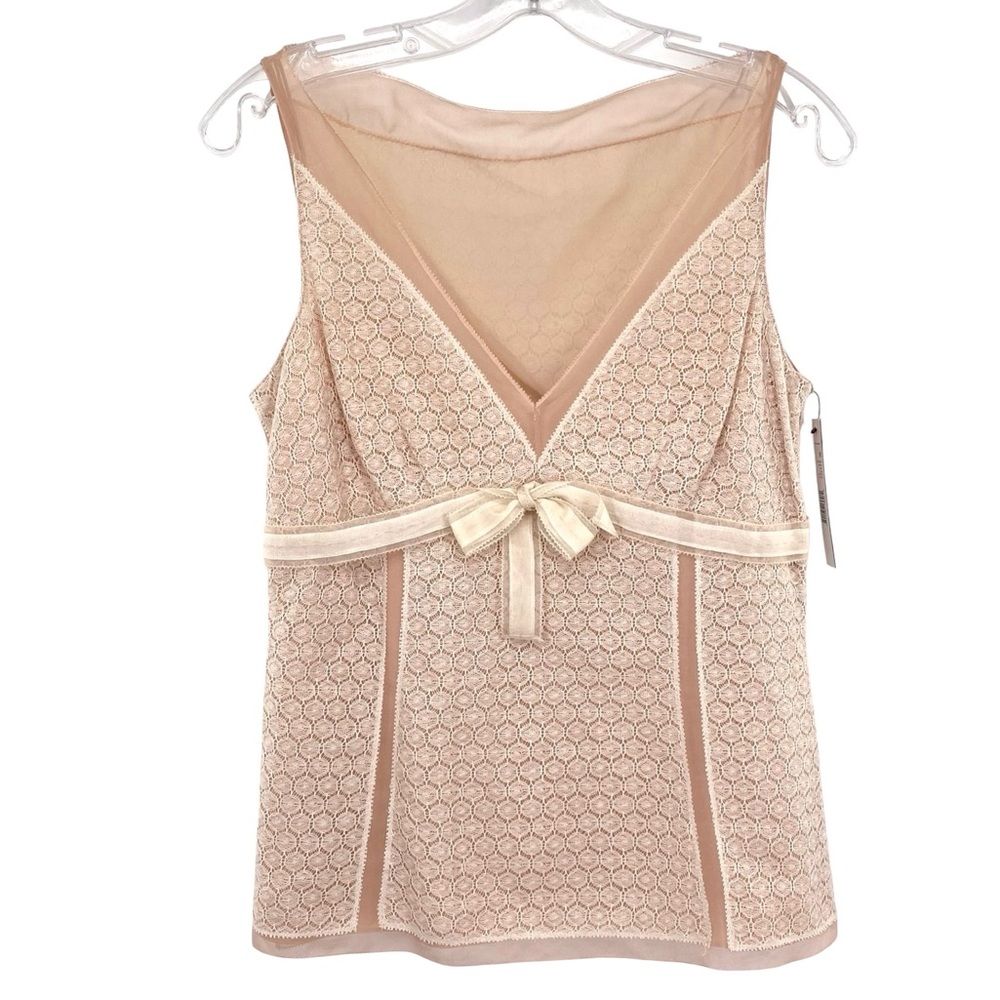 Elie Tahari Jasper Lace Blouse New Coquette Size Medium